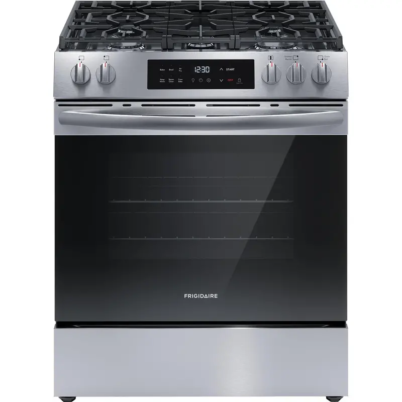 Frigidaire 30" Freestanding Gas Range With Air Fry Fcfg3082Bs 1