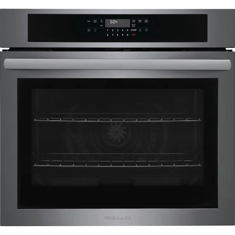Frigidaire Gallery 30" Built-In Single Wall Oven – 5.3 Cu. Ft. With Air Fry And Black Stainless Finish Fcws3030Ad 1