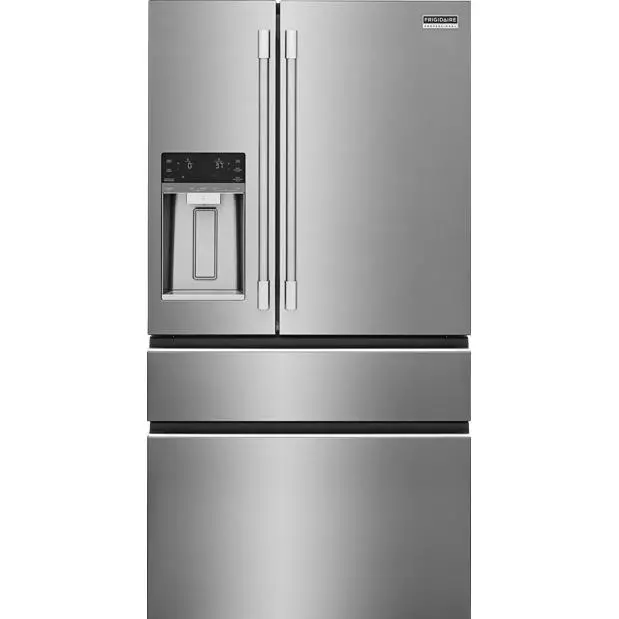 Frigidaire Professional 36-Inch Four-Door Refrigerator With Auto-Open Dual-Door Design, 26.3 Cu. Ft., And Custom-Flex® Temperature Drawer – Prms2790Bf 1