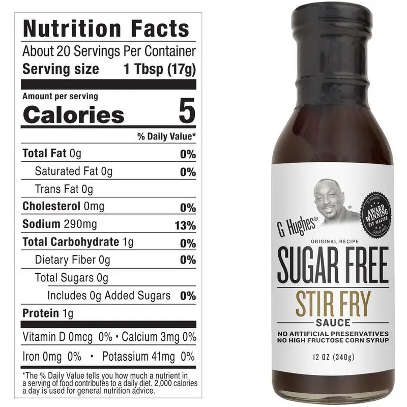 G Hughes Original Sugar-Free Stir-Fry Sauce – Keto-Friendly Asian Glaze 1