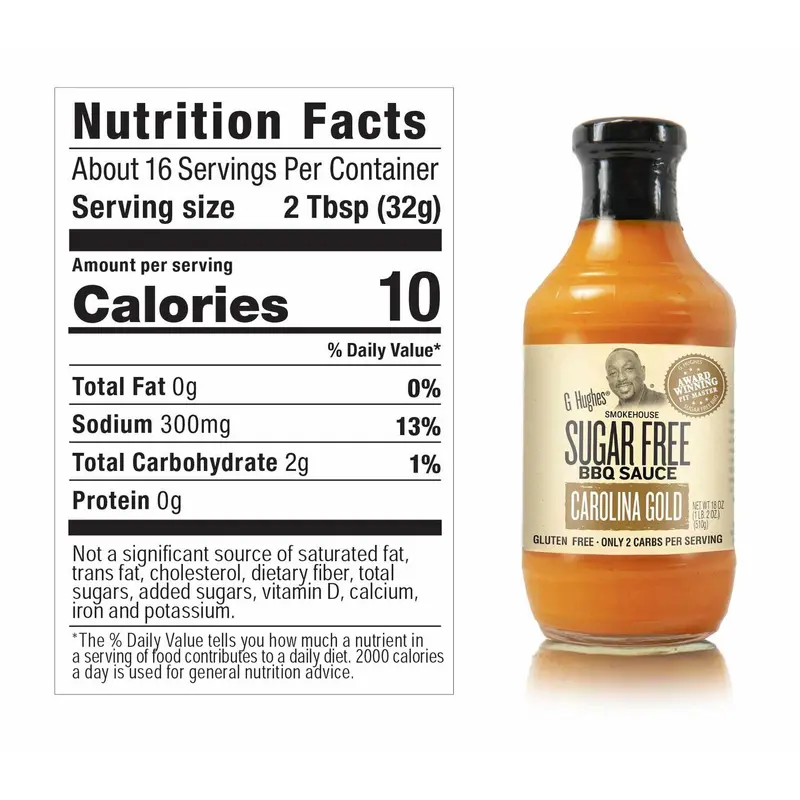 G Hughes Smokehouse Carolina Gold Bbq Sauce – Sugar-Free Southern Classic 1