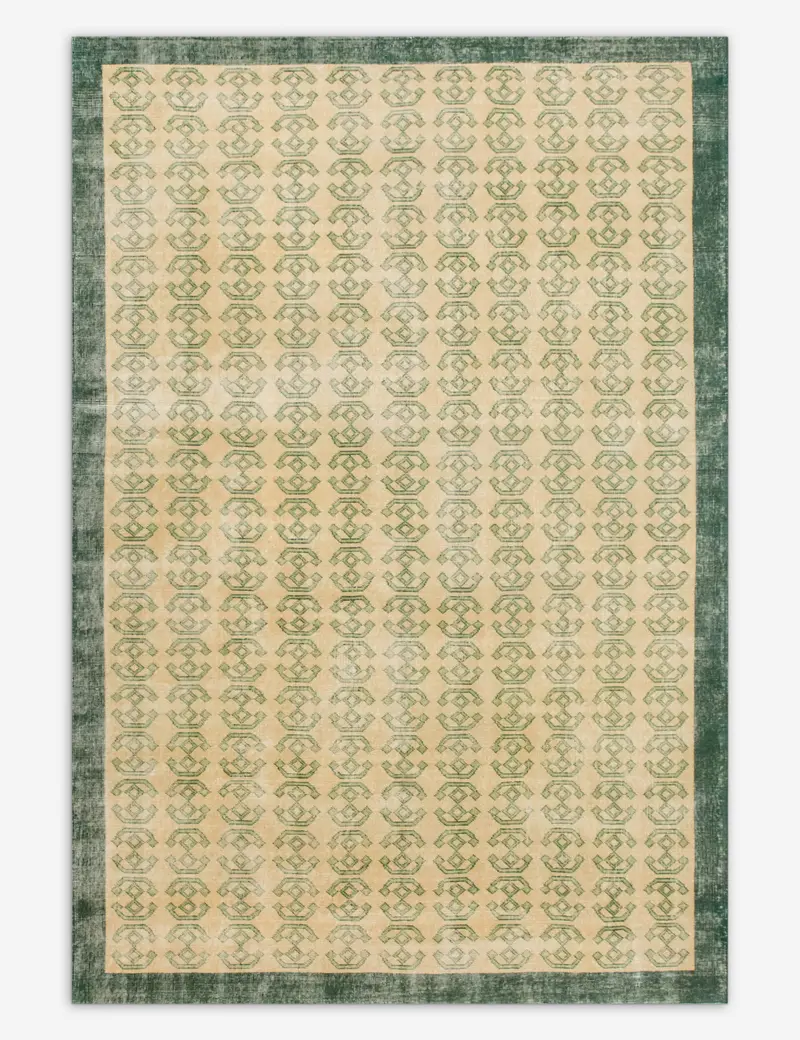 Generous Turkish Wool Area Rug – Hand-Knotted, 6'7" X 10', No. 546 1