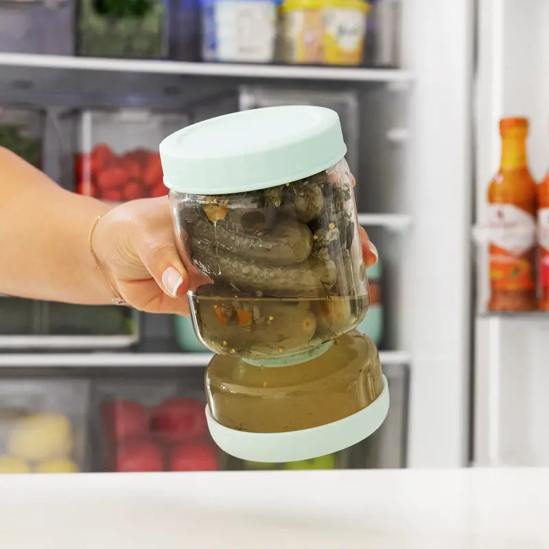 Glass Pickling Jar With Airtight Lid – Vintage-Style Canning Jar 1