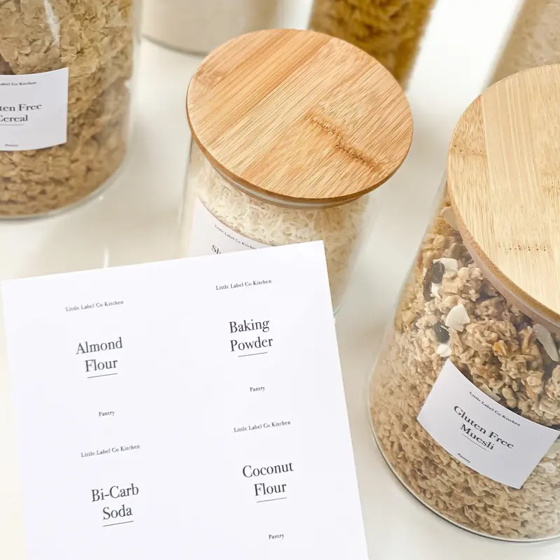 Gluten-Free Pantry Label Kit – 24 Clear & Readable Stickers 1
