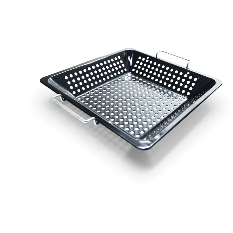 Grill Pro Square Porcelain-Coated Wok Grate 1