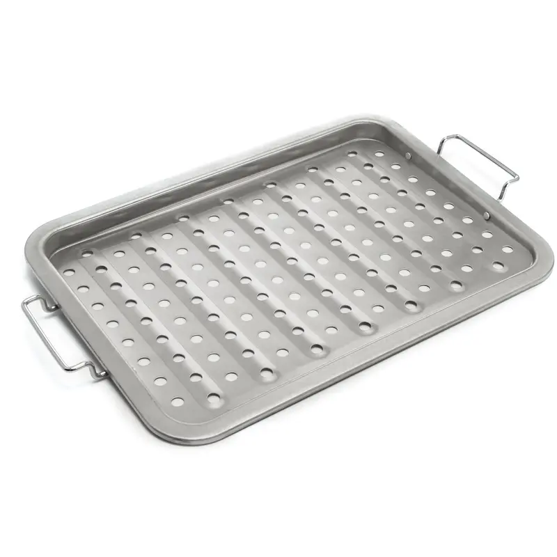 Grill Pro Stainless Steel Grill Topper – Multi-Function Cooking Surface 1