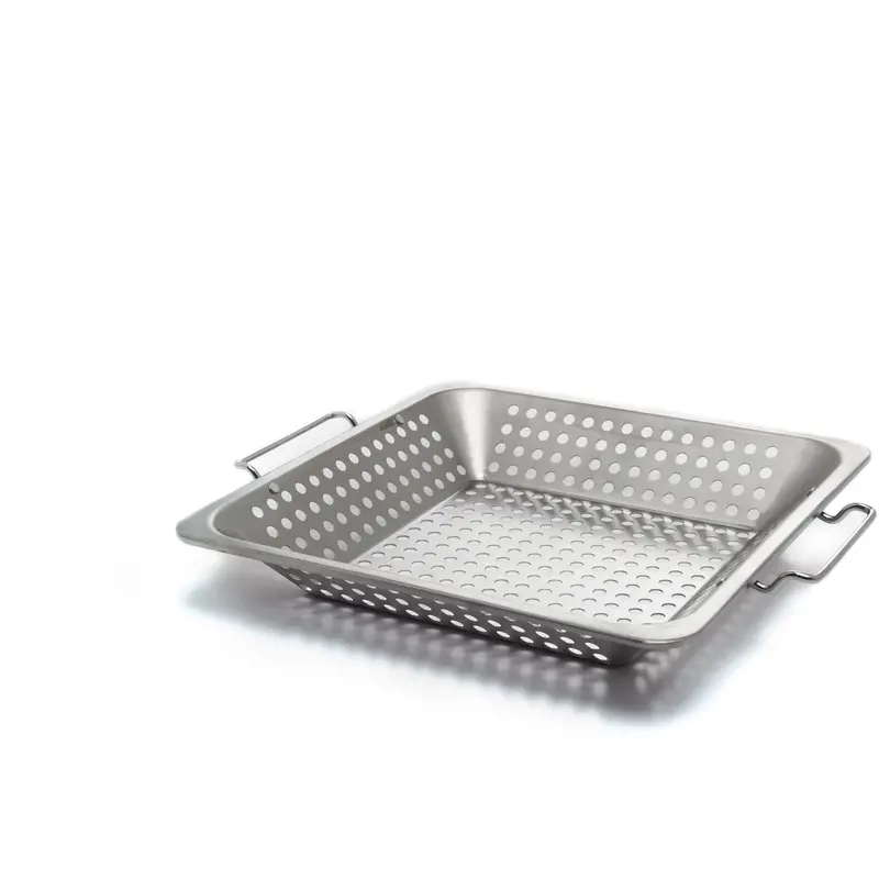 Grill Pro Stainless Steel Square Wok Grilling Topper 1