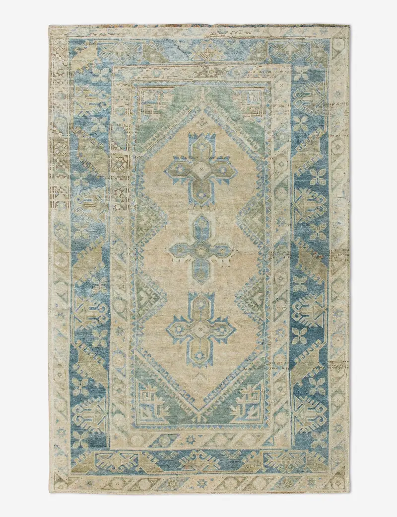 Hand-Knotted Turkish Area Rug No. 459 — 4'4" X 6'7" 1