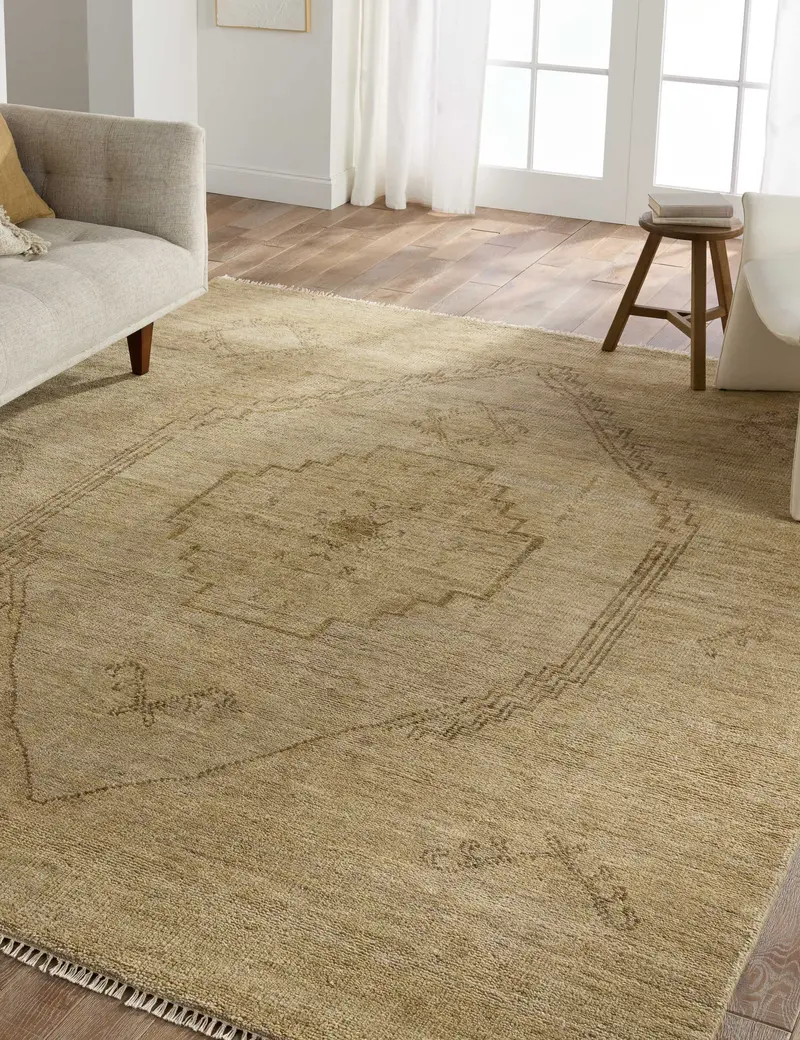 Hand-Knotted Wool Area Rug By Camiola 1