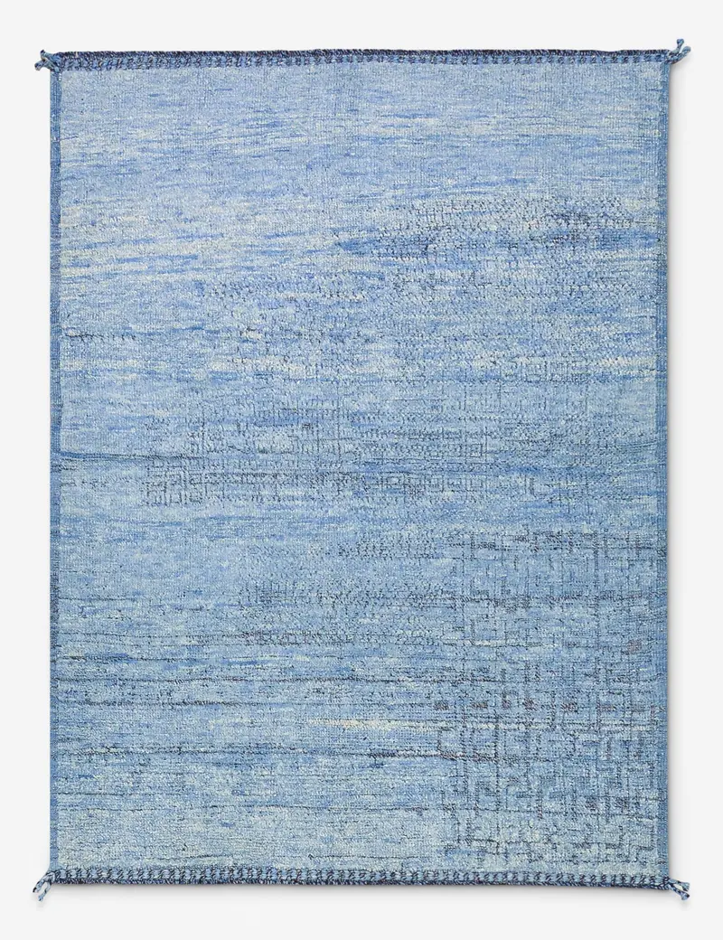Handcrafted Vintage Moroccan Wool Rug, Knotted By Artisans, 5' X 6' 9" (No. 477) 1