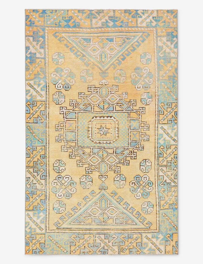 Handmade Turkish Wool Rug – 3'8" X 5'10" (No. 522) 1