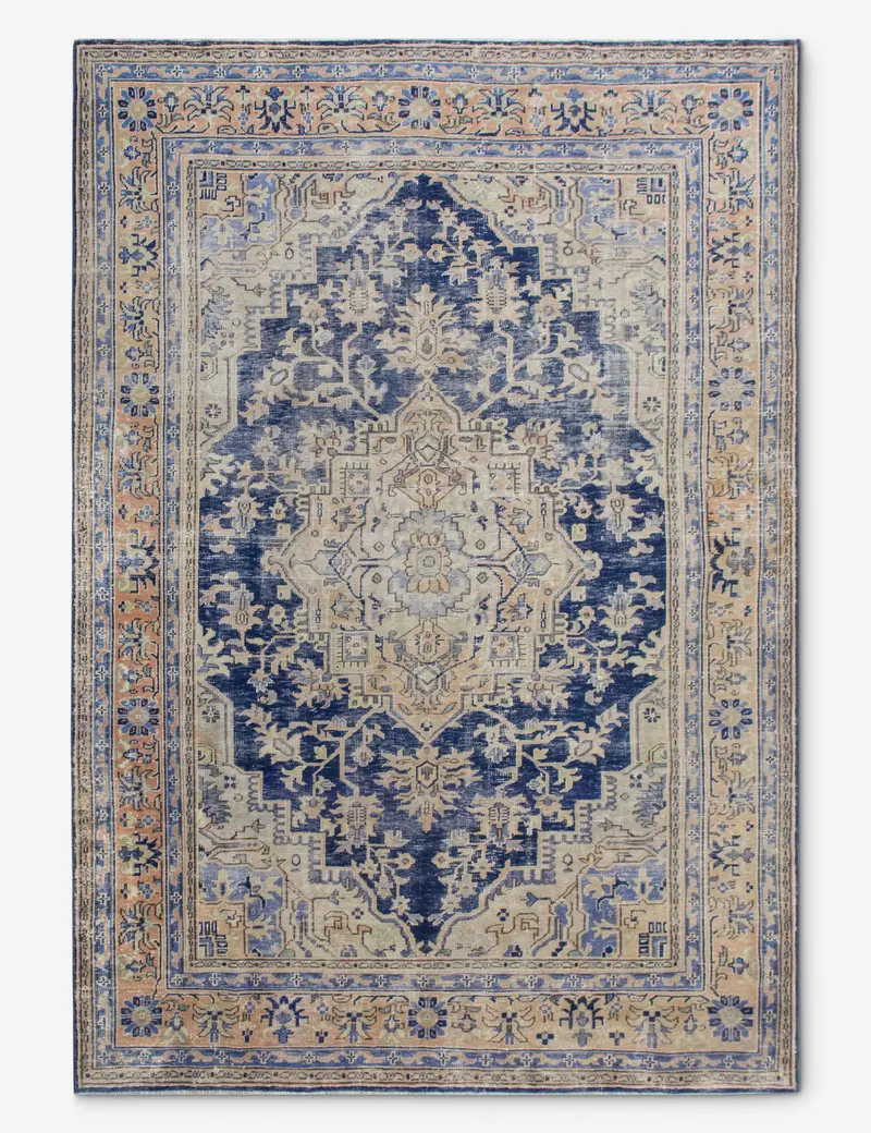 Handmade Turkish Wool Rug – Vintage, 6'7" X 9'7", No. 538 1