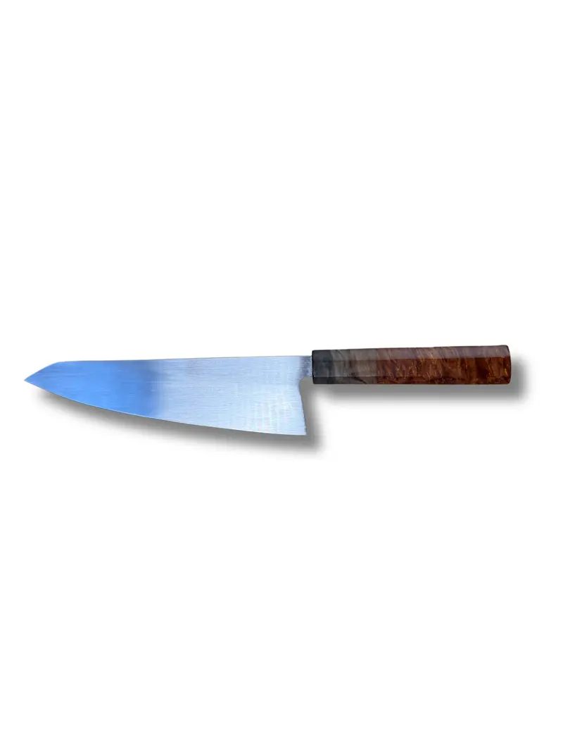 Hathenbruck 8-Inch Bunka Chef Knife – Gold And Tan Handle 1