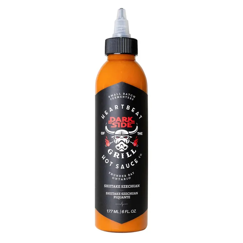 Heartbeat Hot Sauce – Dark Side Of The Grill: Shiitake Szechuan Fusion 1