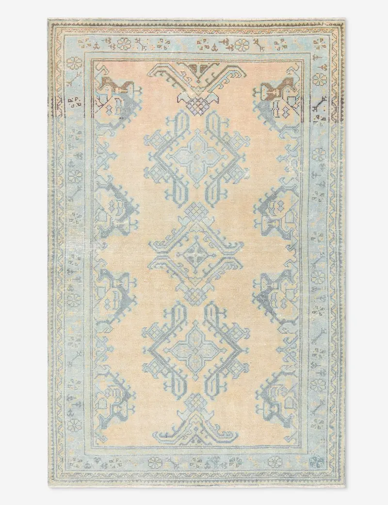 Heritage Turkish Wool Rug, Vintage Hand-Knotted Style, 5' X 7' 6" (No. 465) 1