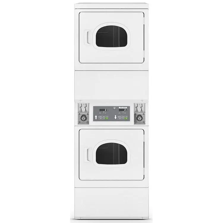 Huebsch Gas Stack Dryer For Commercial Use – 96-Lb Capacity, White Finish Hsgnxagw096Cw01 1