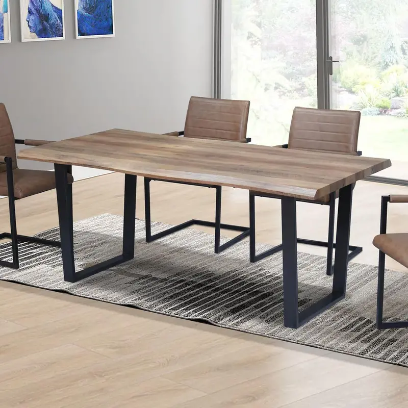 Ifdc Central-Base Dining Table T1810 – Tempered Glass Surface 1