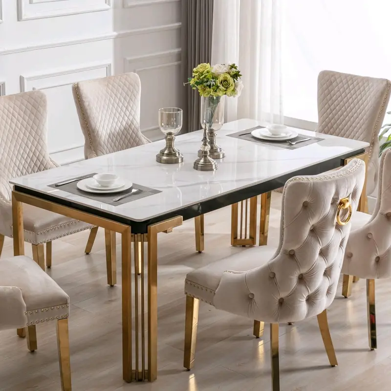 Ifdc Elegant Ceramic Dining Table T-1275 1