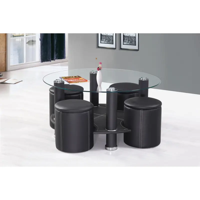 Ifdc If 2057 Modular Living Room Tables – Round And Rectangular Nested Set 1