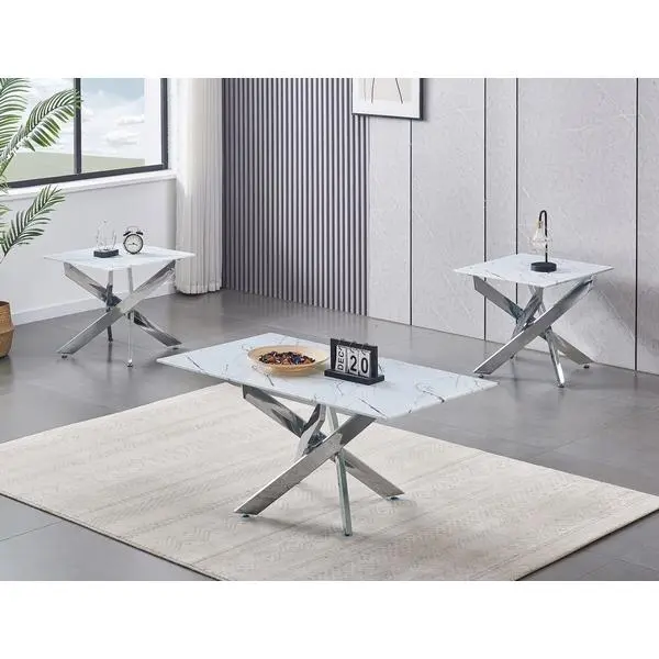 Ifdc If-2570 3-Piece Living Room Table Set 1
