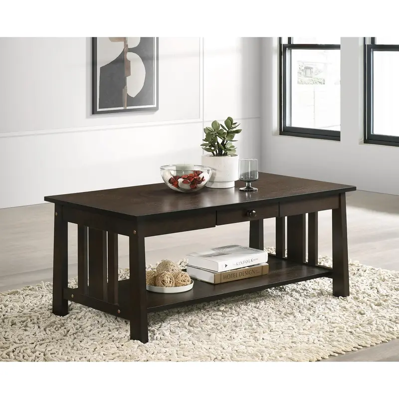 Ifdc If-3201 Contemporary Low Coffee Table 1