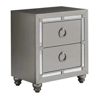 Ifdc Luna 2-Drawer Nightstand 1