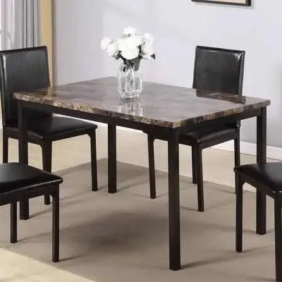 Ifdc Marble-Top Dining Table T-1520 1