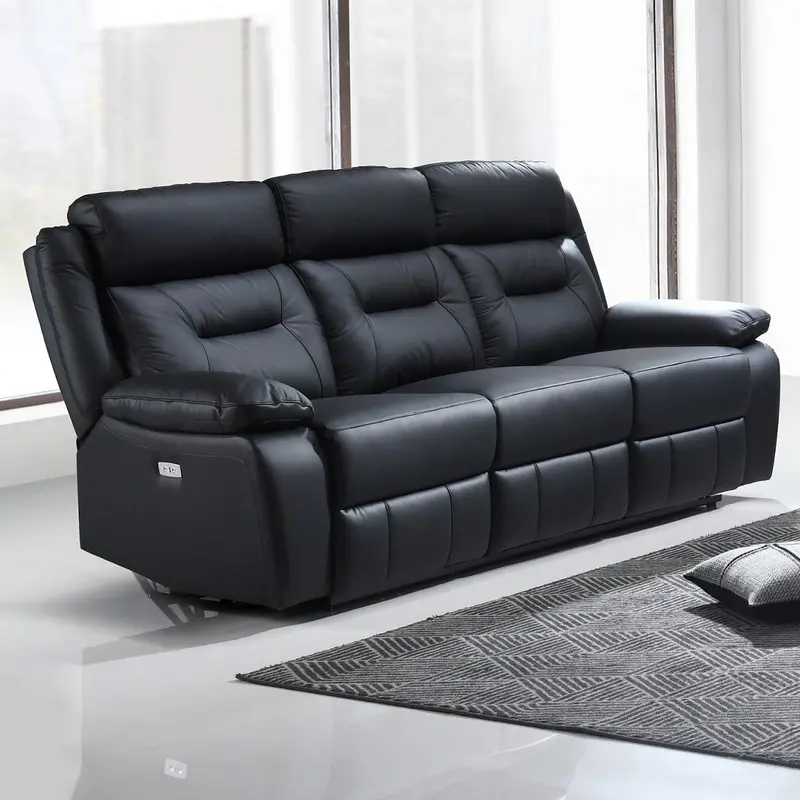 Ifdc Power Reclining Leather And Faux Leather Sofa If-8110 - Small 1