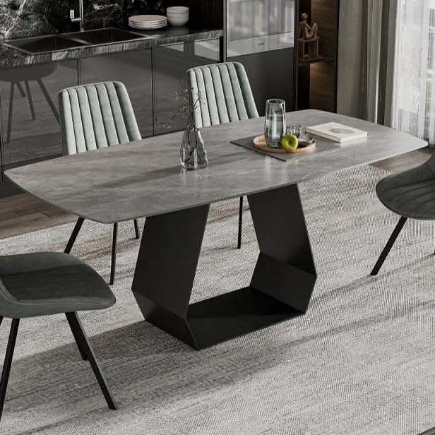 Ifdc Premium Stone-Top Dining Table T-1560 1