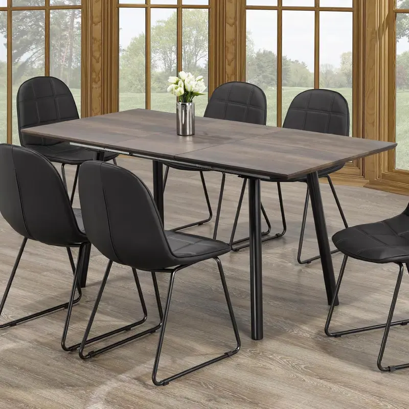 Ifdc Rectangular Dining Table T1814 – Modern Industrial Look 1