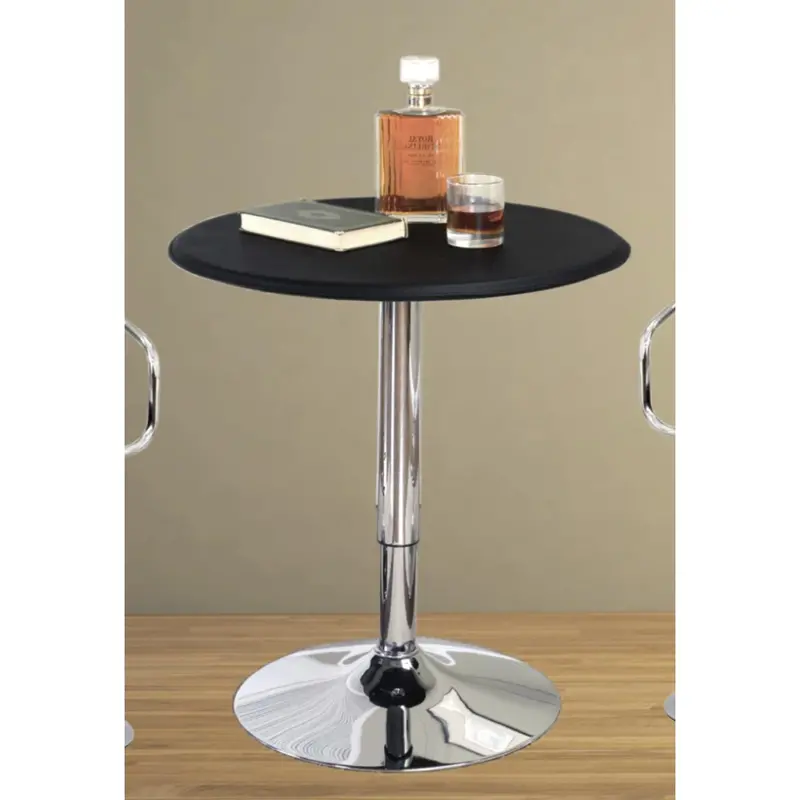 Ifdc T-135 Round Bar Height Dining Table With Central Pedestal 1