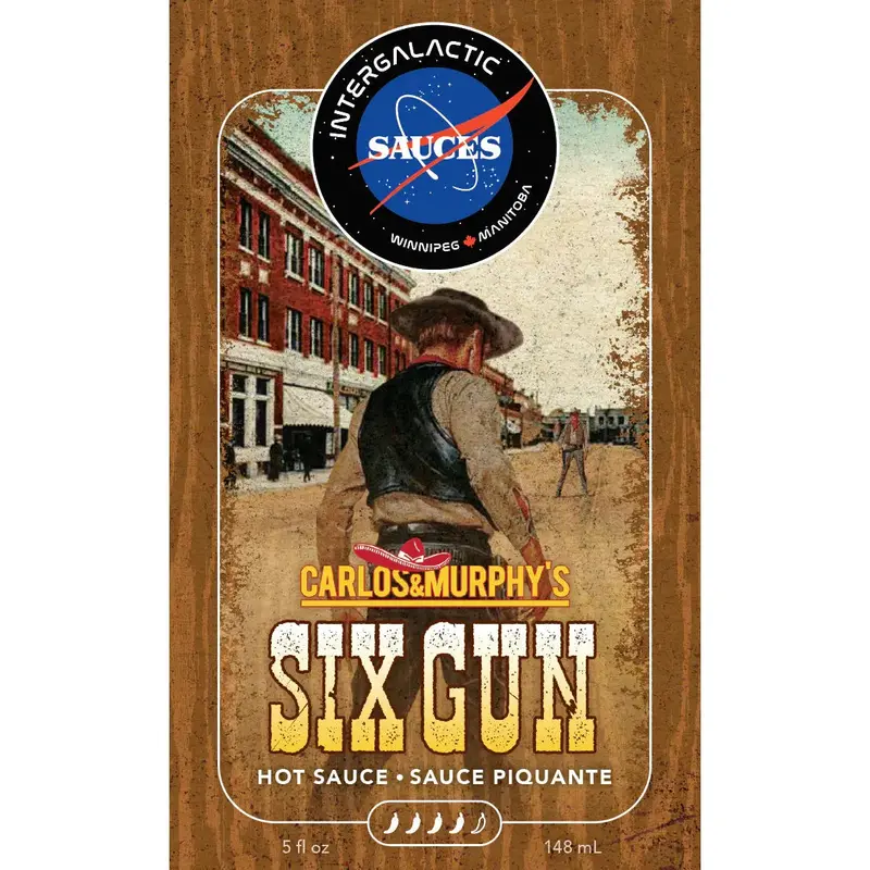 Intergalactic Sauces Six Gun Hot Sauce By Carlos & Murphy’S 1
