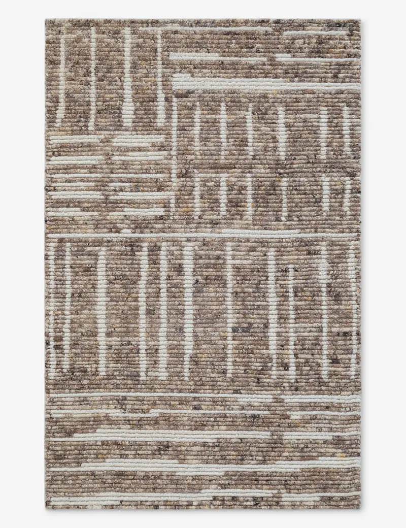 Isamu Hand-Knotted Wool Rug – Abstract Organic Pattern 1
