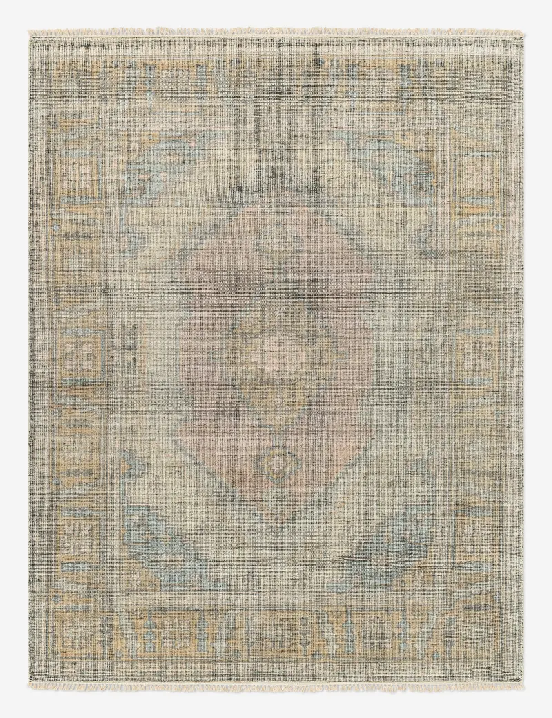 Kabir Hand-Knotted Wool-Blend Area Rug 1