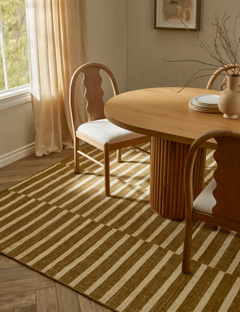 Keady Wool-Blend Handwoven Area Rug – Neutral Textured Floor Covering 1