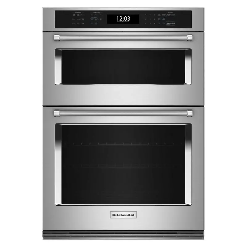 Kitchenaid 30-Inch Built-In Combination Wall Oven With Microwave – 6.4 Cu. Ft. And Air Fry Koec530Pss 1