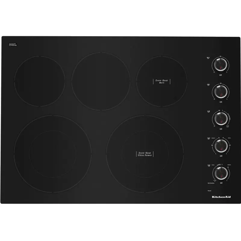 Kitchenaid 30-Inch Built-In Electric Cooktop With Four Heating Elements – Kces550Hbl 1