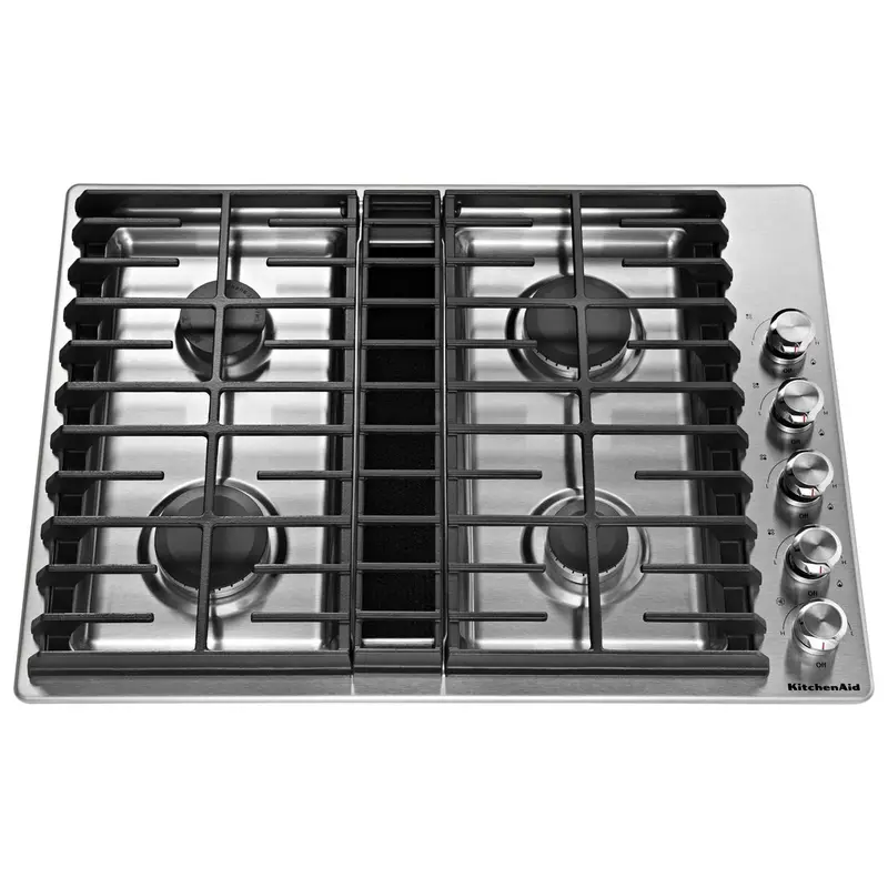 Kitchenaid 30-Inch Built-In Gas Cooktop Kcgd500Gss 1