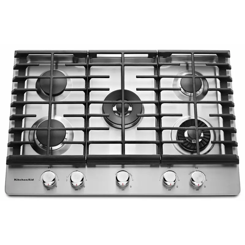 Kitchenaid 30-Inch Built-In Gas Cooktop With Griddle Kcgs950Ess 1