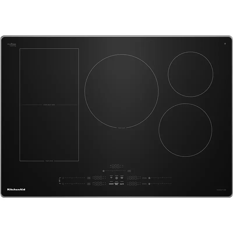 Kitchenaid 30-Inch Built-In Induction Cooktop With Temp Cook™ And 5 Cooking Zones (Kcit730Sss) 1