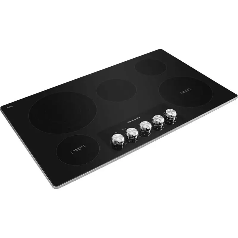 Kitchenaid 36-Inch Built-In Electric Cooktop Featuring Even-Heat™ And Ultra Power™ Elements – Kces556Hss 1