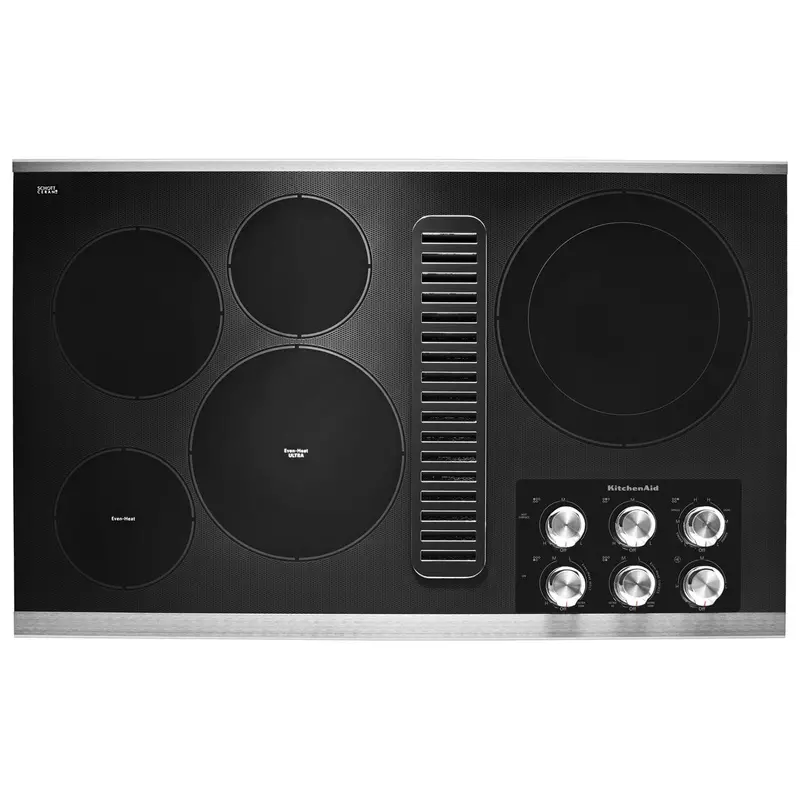 Kitchenaid 36-Inch Built-In Electric Cooktop With 5 Elements Kced606Gss 1