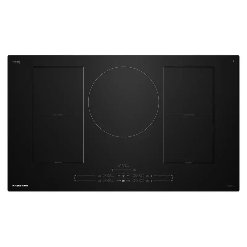 Kitchenaid 36-Inch Built-In Induction Cooktop With Temp Cook™ – 5-Zone, Black Kcit736Sbl 1
