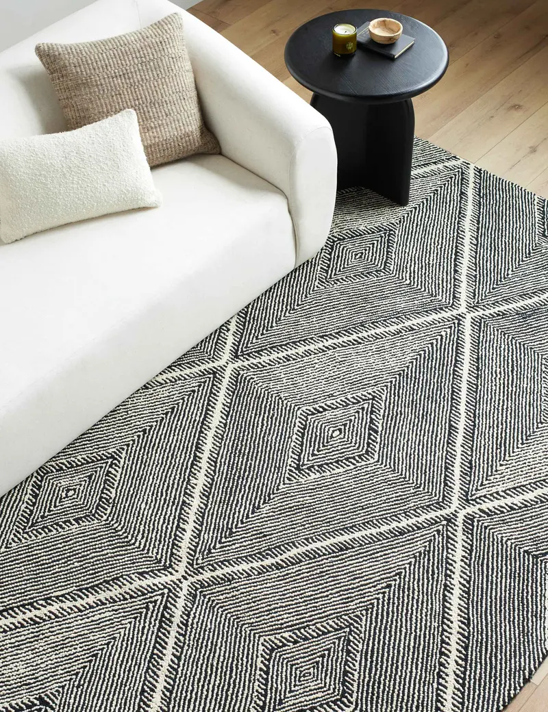 Koston Hand-Tufted Wool Area Rug – Soft Textured Living Room Piece 1