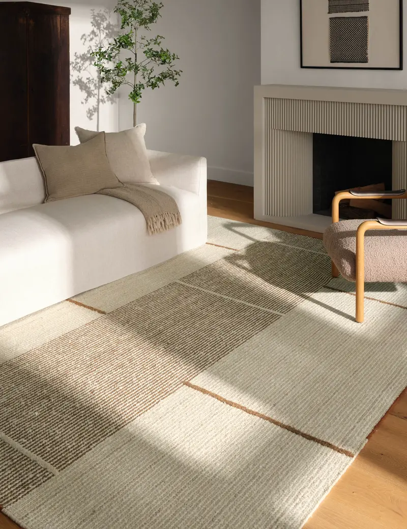 Krane Handwoven Wool Rug – Organic Texture & Earthy Tone 1