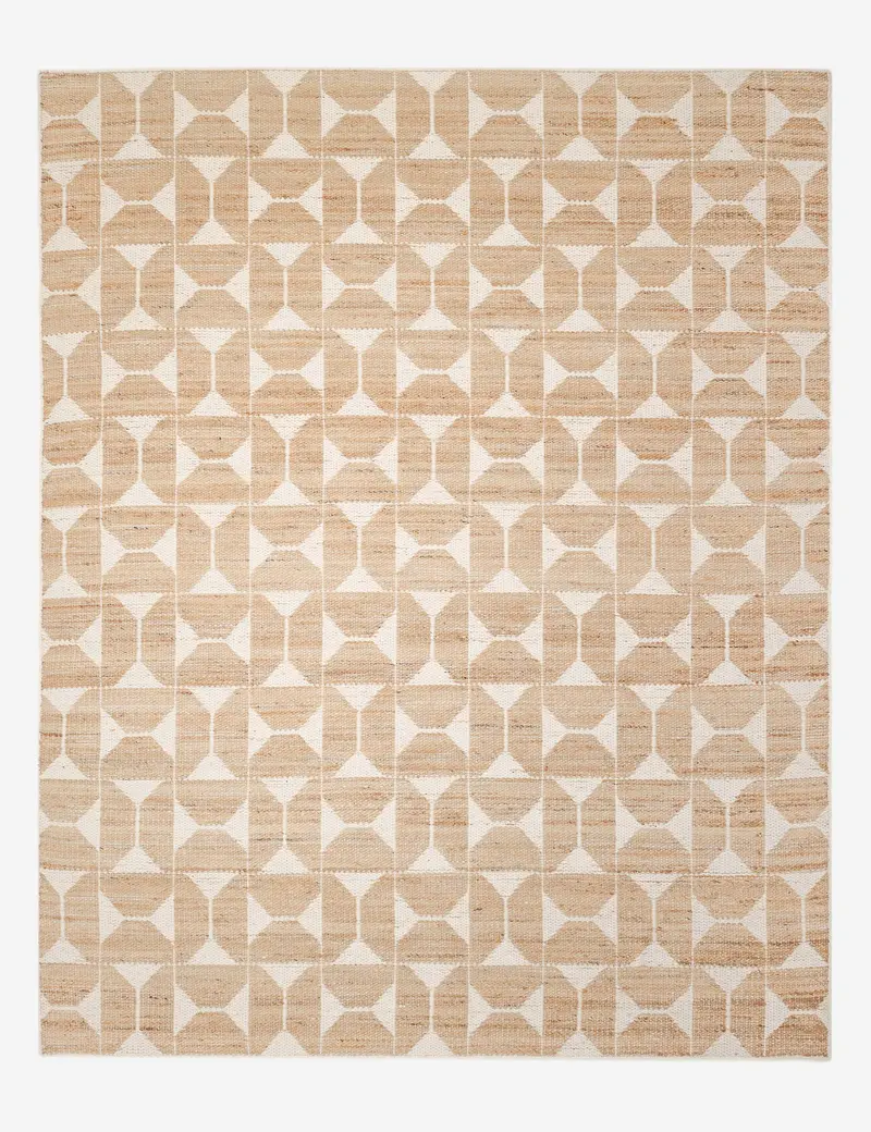 Kriska Hand-Knotted Jute And Cotton Area Rug 1