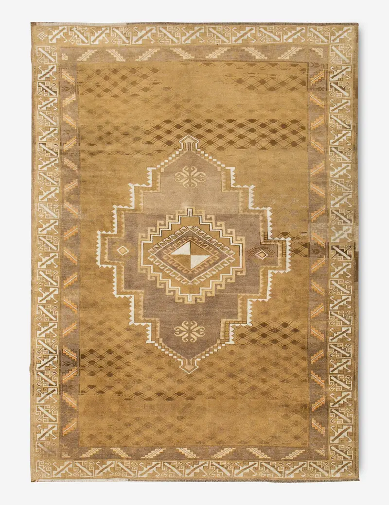 Large Turkish Wool Area Rug – Hand-Knotted, 7'0" X 10'10", Rug No. 385 1