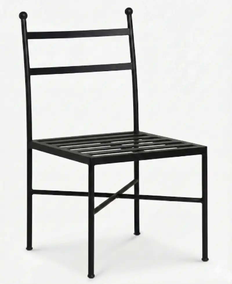 Leni Slim Profile Outdoor Dining Chair Frame 1