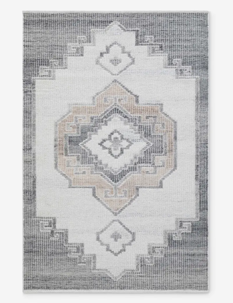 Lenya Handwoven Wool Rug – Artisan-Crafted Loop Pile 1