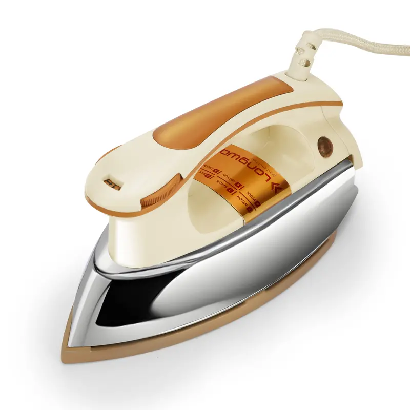 Longway Diva Electric Dry Iron – 1000W, Non-Stick Teflon Surface, Lightweight & Efficient, 2-Year Warranty 1